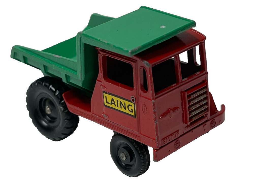 Lesney Steel Muir Hill Dumper Dump Truck Red/Green No.2 Made in England